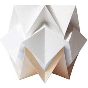 Tedzukuri Atelier Lampe de table origami bicolore en papier taille M