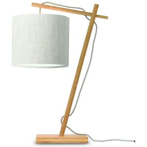 Good & Mojo Lampe de table bambou/lin H46cm