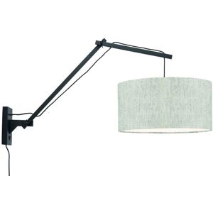 Good & Mojo Applique bambou noir/lin L95cm