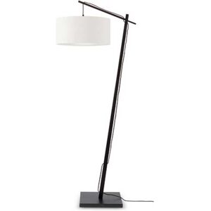 Good & Mojo Lampadaire en bambou noir/lin H176cm