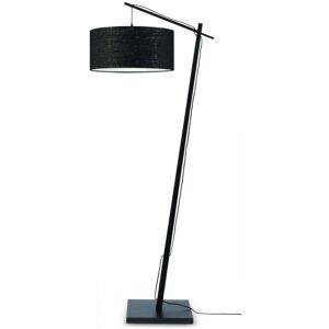 Good & Mojo Lampadaire en bambou noir/lin H176cm