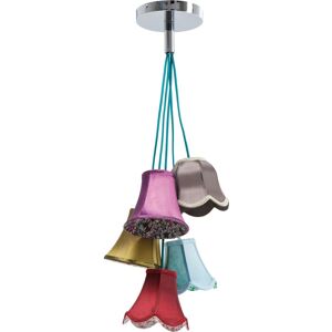 Kare Design Suspension boheme 5 abat-jours en tissu