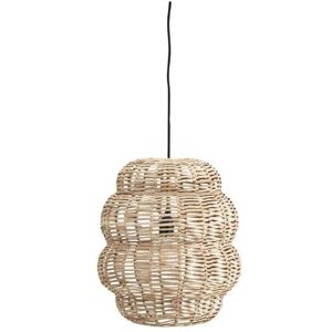 Madam Stoltz Lampe suspension ronde en bambou