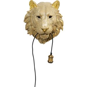 Kare Design Applique lion en polyresine doree