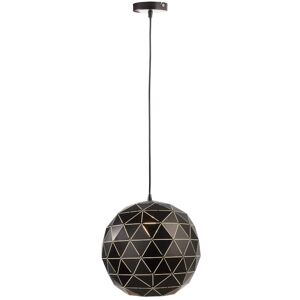 Deko Light Suspension metal noir mat origami D50cm