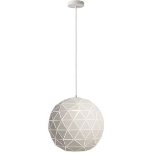 Deko Light Suspension metal blanc mat origami D50cm