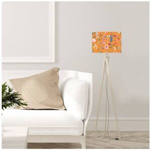 Abat-jours Abat-jour Lampadaire fleur orange acidule D: 45 x H: 25