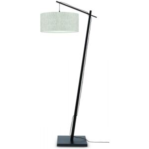 Good & Mojo Lampadaire en bambou noir/lin H176cm