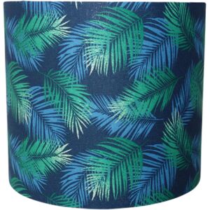 Belamp Suspension palme bleu et vert diametre 45 cm