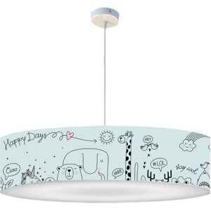 Abat-jours Suspension Enfant Happydays Petit Bleu D: 50 x H: 25