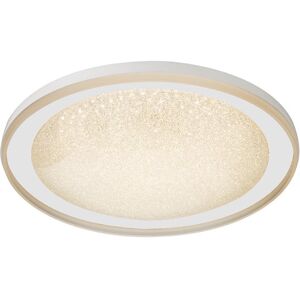 Cristalrecord Plafonnier LED acrylique beige 40W avec telecommande