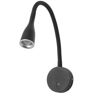 FORLIGHT Applique liseuse LED en metal noir