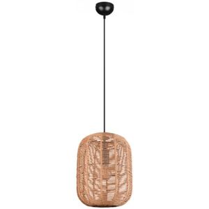 Suspension Led metal et sisal culot E27 diametre 35 cm - Trio - Runa