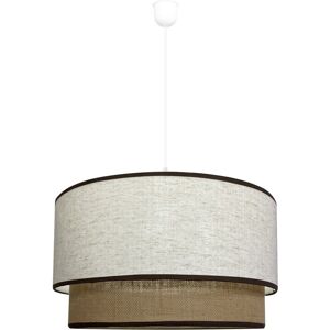 Wonderlamp Suspension marron chine de style naturel en lin et sac rustique