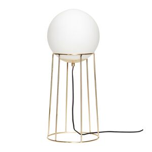 Hübsch Lampadaire en metal et verre laiton et blanc