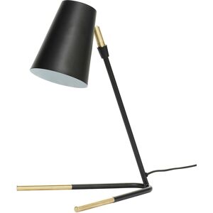 Hübsch Lampe de table en laiton et fer noir