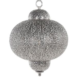 Beliani Lampe suspension en nickel