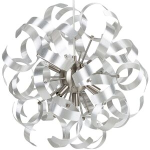 Beliani Lampe suspension nickel