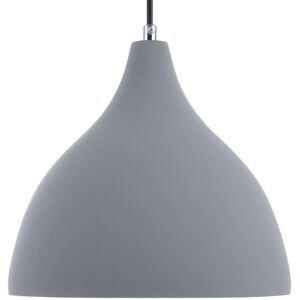 Beliani Lampe suspension gris