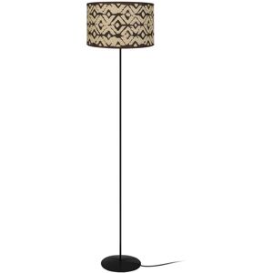 Tosel Lampadaire metal noir et marron