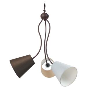 Tosel Lustre metal marron et multicolore