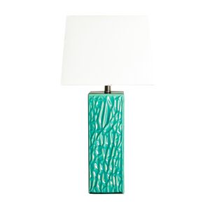 Lastdeco Lampe de Salon en Fer Vert, 35x35x70 cm - Lot de 2