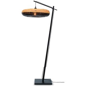 Good & Mojo Lampadaire bambou noir/naturel, h. 176cm