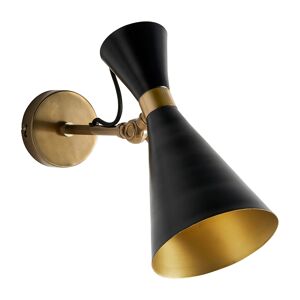 Lastdeco Lampe de Mur en Fer Noir, 23x13x28 cm