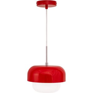 Dyberg Larsen Suspension en verre et metal rouge clair