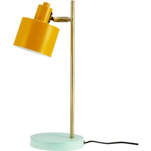 Dyberg Larsen Lampe de Table en metal curry laiton turquoise