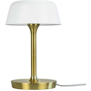 Dyberg Larsen Lampe de Table en metal blanc mat et laiton