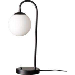 Dyberg Larsen Lampe de Table en verre et metal noir mat