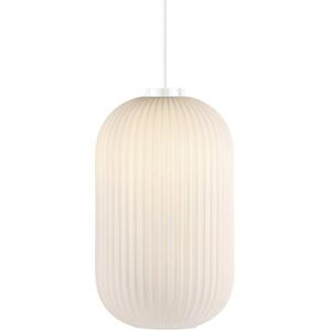 Nordlux Suspension nordique blanc avec abat-jour elegant effet relief