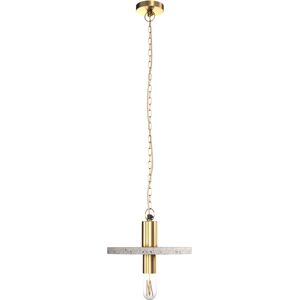 Rendez-Vous Deco Suspension en terrazzo et metal dore