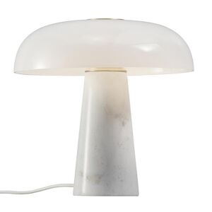 Design For The People Lampe a poser marbre verre h32cm blanc