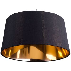 Beliani Lampe suspension noire et doree