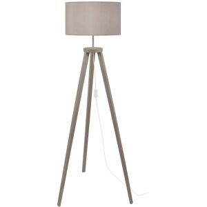 Tosel Lampadaire bois taupe