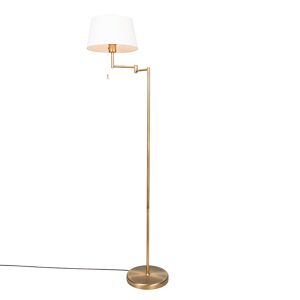 QAZQA Lampadaire en acier bronze