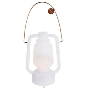 QAZQA Lampe de table en plastique blanc