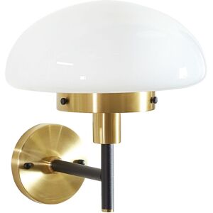 Beliani Lampe murale en metal noir et dore