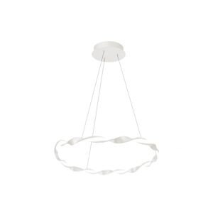 Cristalrecord Suspension minimaliste et elegant en forme d'anneau blanc ø51 cm