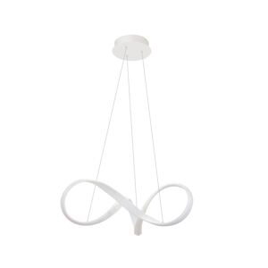 Cristalrecord Suspension led blanche moderne au design incurve ø60 cm