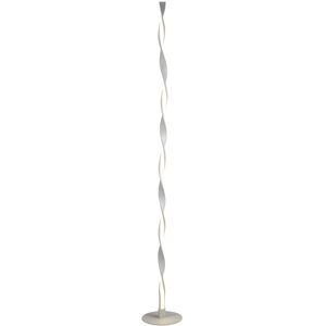 Cristalrecord Lampadaire led stylise blanc avec courbes en aluminium et acrylique