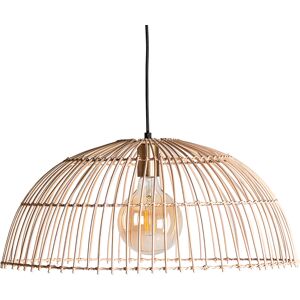 Lastdeco Lustre en Rotin Marron, 56x56x27 cm