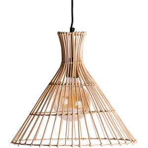 Lastdeco Lustre en Rotin Marron, 41x41x39 cm