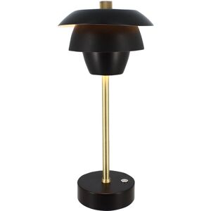 Now s Home Lampe a poser rechargeable en metal noir et dore