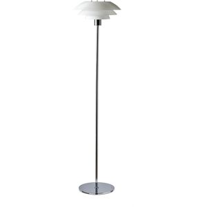 Dyberg Larsen Lampadaire en verre et chrome