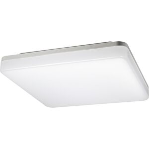 Sulion Plafonnier LED carre blanc adapte a un usage exterieur.