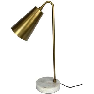 Decoclico Lampe de bureau cône marbre metal