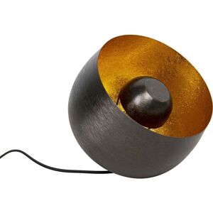 Kare Design Lampe en acier noir et dore D28